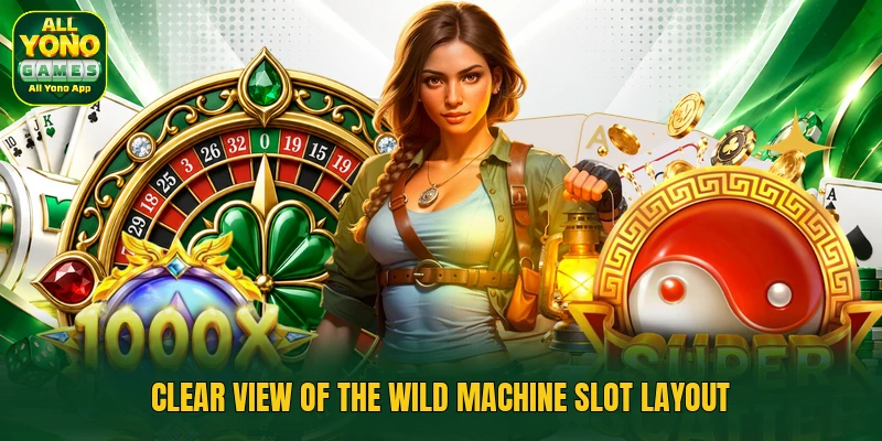 Clear view of The Wild Machine slot layout