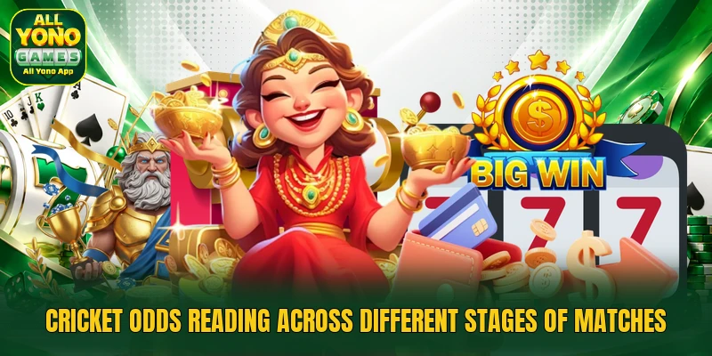 Cricket odds reading across different stages of matches