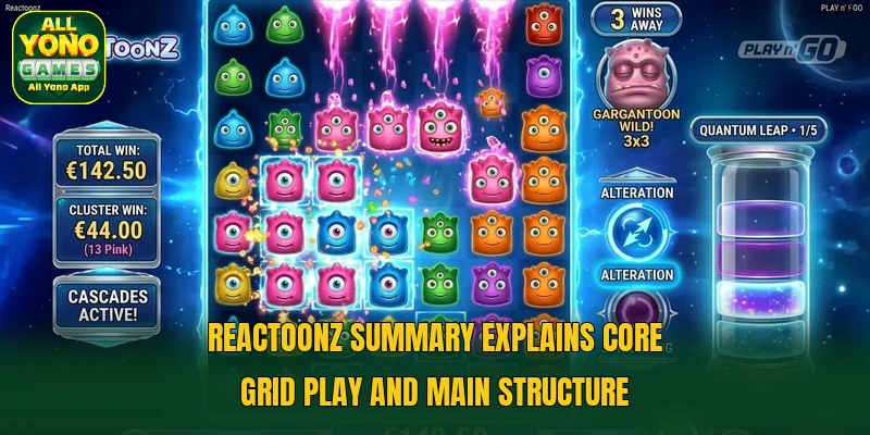 Reactoonz summary explains core grid play and main structure Reactoonz summary explains core grid play and main structure