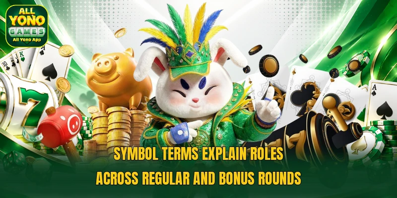 Symbol terms explain roles across regular and bonus rounds