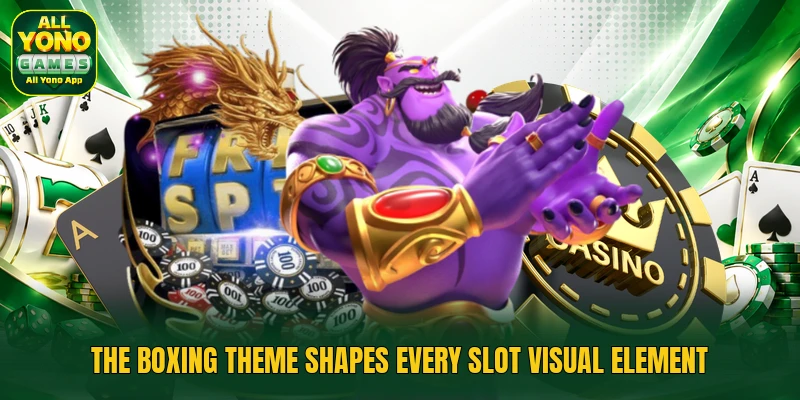 The boxing theme shapes every slot visual element
